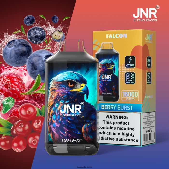 JNR Vape Copenhagen - jnr falk bærsprængning uden frugter Z4LN213