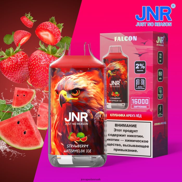 JNR Vape Nicotine - jnr falk jordbær vandmelon is Z4LN207