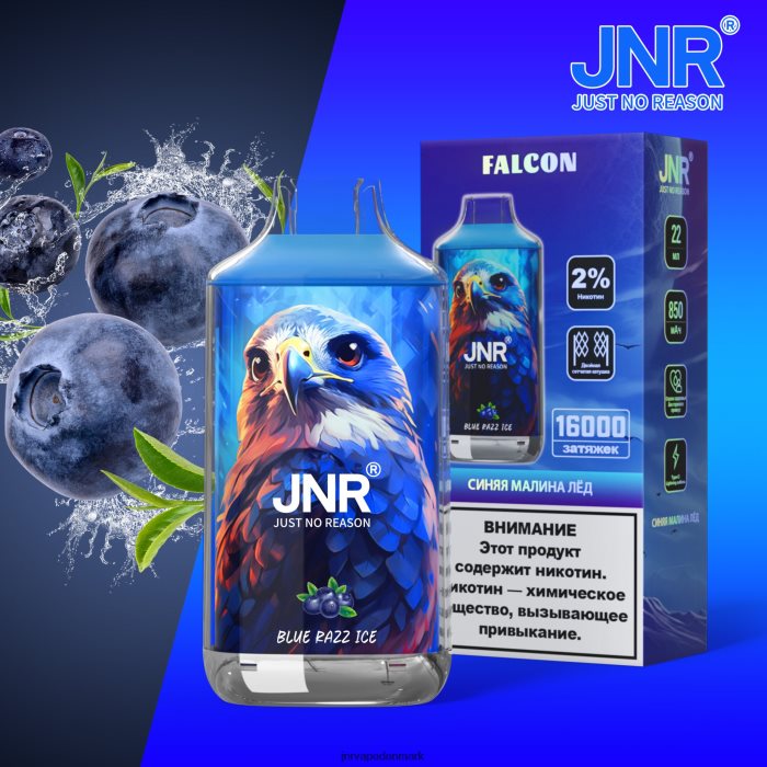 JNR Vapes Factory - jnr falk blue razz ice uden frugter Z4LN214
