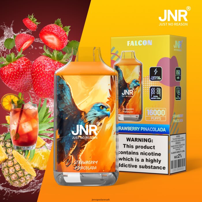 JNR Vapes Website - jnr falk jordbær pinacolada uden frugt Z4LN228