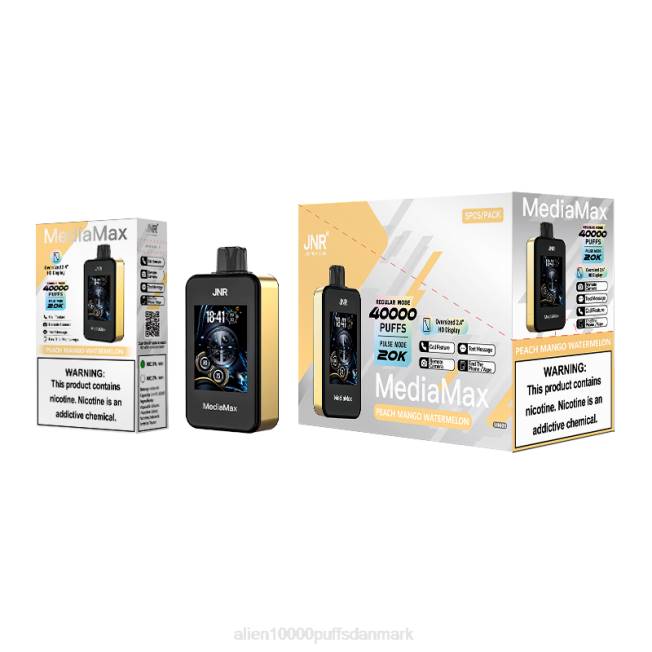 JNR MediaMax 40k pust fersken mango vandmelon 446R15 Jnr Vape Price