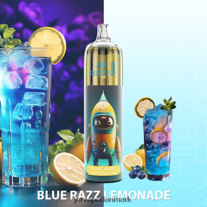 JNR Vape Danmark - jnr raket-x blå razz limonade Z4LN122