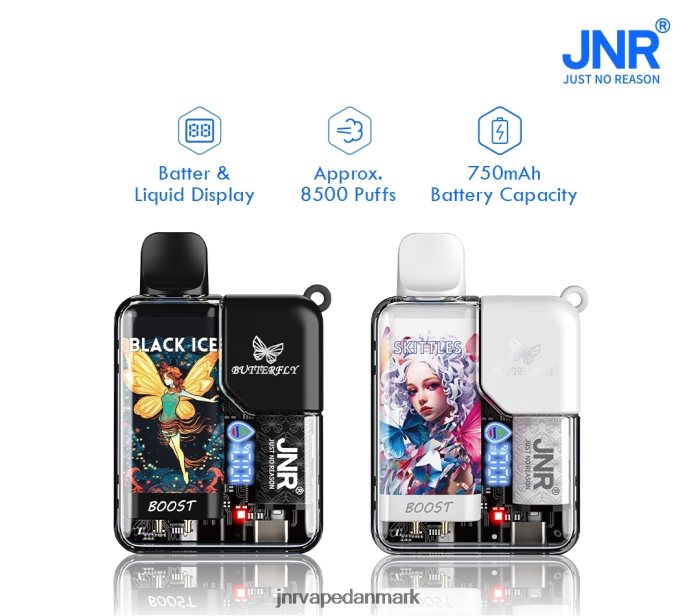 JNR Vape Nicotine - jnr sommerfugl sort is Z4LN57