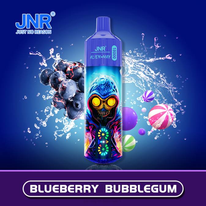 JNR ALIEN max blåbær tyggegummi T20B31 JNR Vape Shop