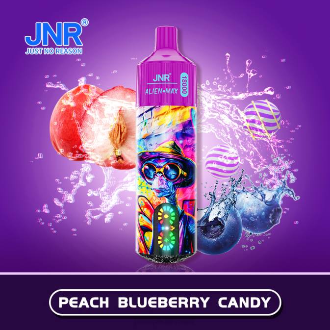 JNR ALIEN max fersken blåbær slik T20B38 JNR Vapes Website