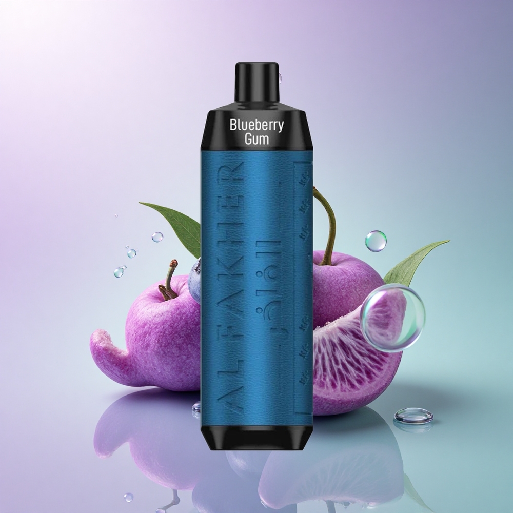Al Fakher Crown Bar 8000 Crystal Blåbærtyggegummi med 5mg nikotin og 600mAh