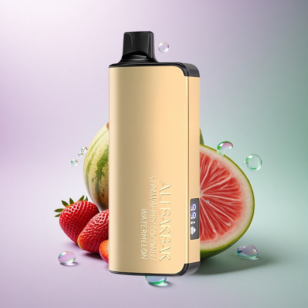 Alibarbar Ingot 9000 Puffs Jordbær Kokos Vandmelon 2350mAh 22ml