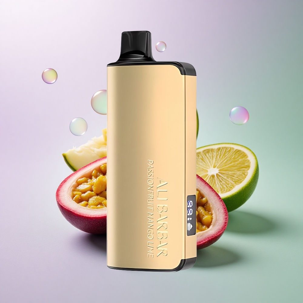 Alibarbar Ingot 9000 Puffs Passionsfrugt Mango Lime 2350mAh LED