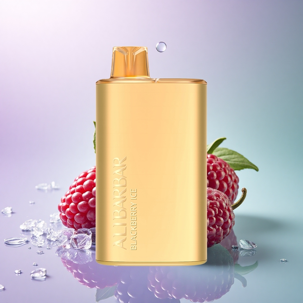 Alibarbar Rich 8000 Puffs Brombær Is med 2000 mAh og 20 ml