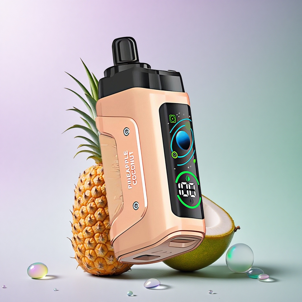Razz Bar 45000 Puffs Ananas Kokosnød Type-C Opladelig 650 mAh