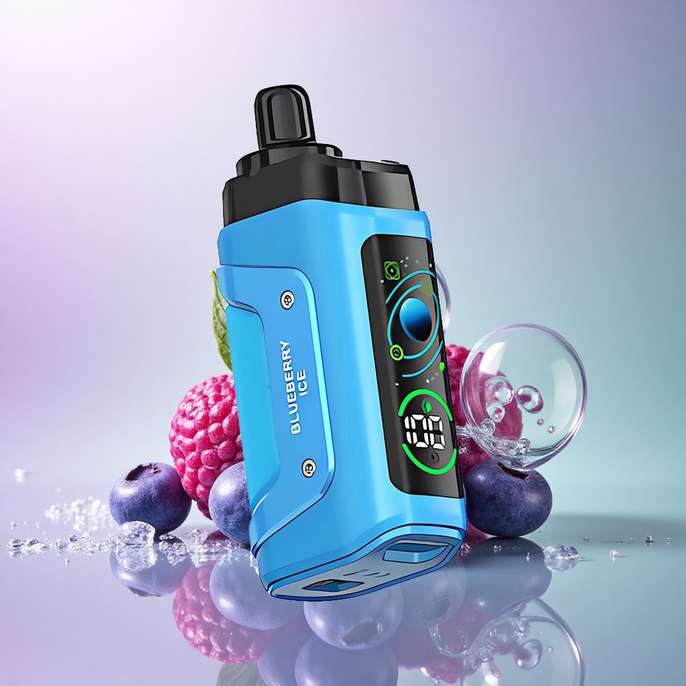 Razz Bar 45000 Puffs Blåbær Is med 20 mg/ml nikotin og 650 mAh