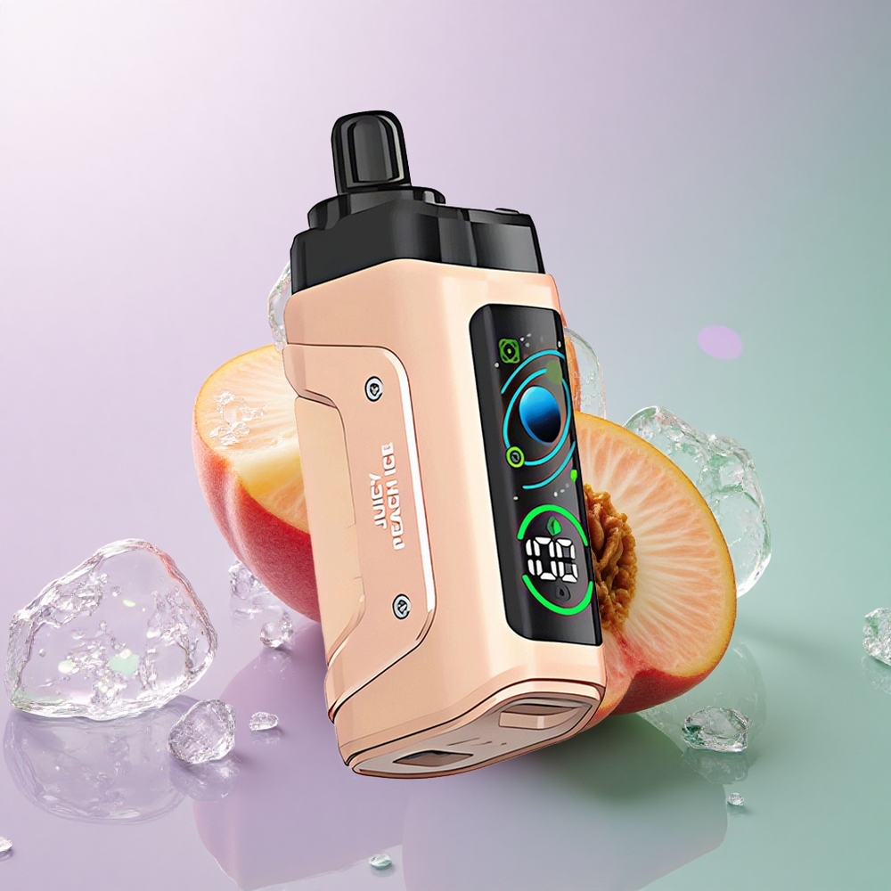 Razz Bar 45000 Puffs Saftig Fersken Is med 20 mg/ml Nikotin og Type-C Opladning